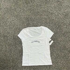 Custom Designed White Graphic Tee with 'Hey Pumpkin'- New With Tags